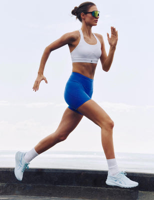 Power Medium Support Sports Bra - White Power Medium Support Sports Bra - White