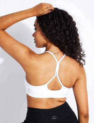 Spacedye Slim Racerback Bra - Cloud White Spacedye Slim Racerback Bra - Cloud White