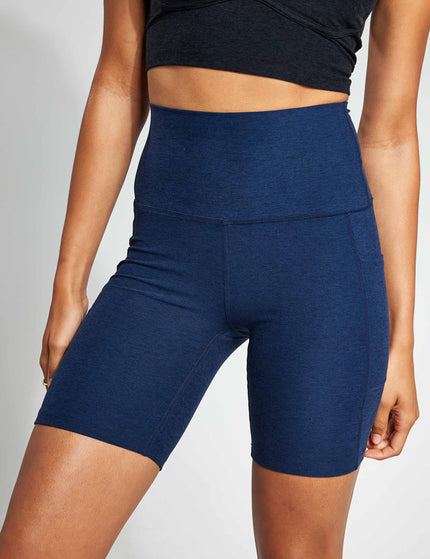 Beyond Yoga Spacedye Team Pockets Biker Short - Nocturnal Navyimage1- The Sports Edit