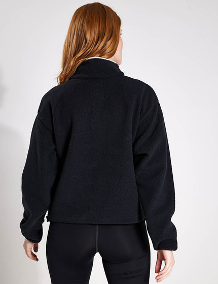 Columbia Helvetia Cropped Half Snap Fleece - Blackimage2- The Sports Edit