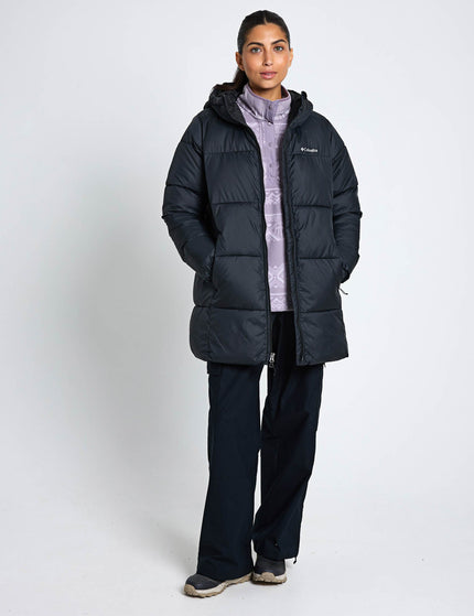 Columbia Puffect II Hooded Mid Puffer Jacket - Blackimage6- The Sports Edit