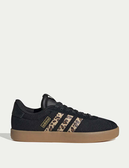 adidas VL Court 3.0 Shoes - Core Black/Shadow Brown/Matte Goldimage1- The Sports Edit