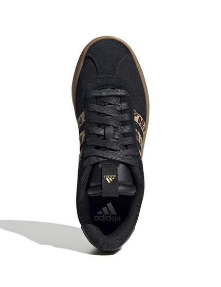adidas VL Court 3.0 Shoes - Core Black/Shadow Brown/Matte Goldimage5- The Sports Edit