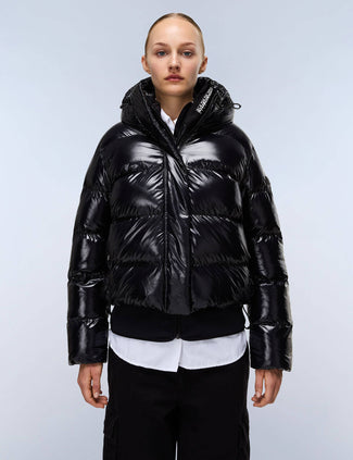 Glane Mirror Puffer Jacket - Black Glane Mirror Puffer Jacket - Black