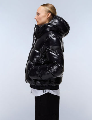 Glane Mirror Puffer Jacket - Black Glane Mirror Puffer Jacket - Black