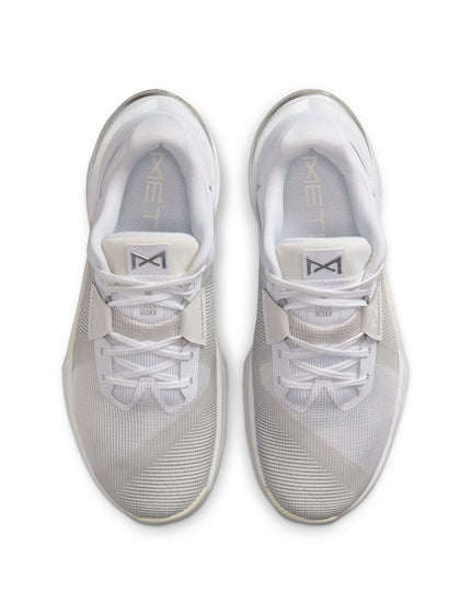 Nike Metcon 10 Shoes - White/Platinum Tint/Wolf Grey/Metallic Silverimage4- The Sports Edit