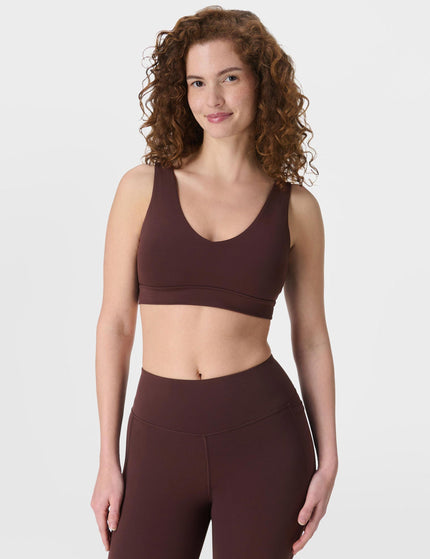Sweaty Betty Ultimate Studio Voop Bra - Sable Brownimage1- The Sports Edit