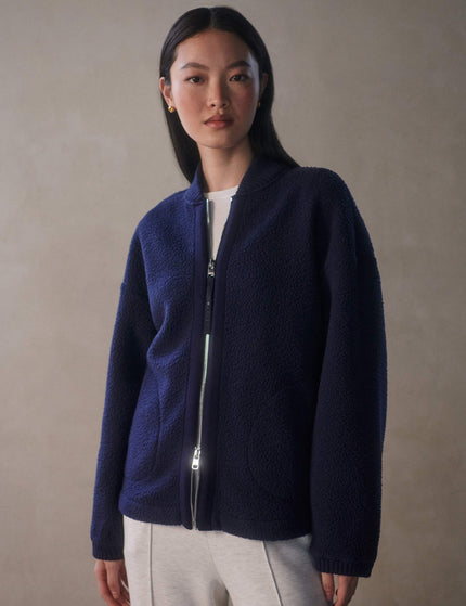 Varley Willmont Patch Pocket Fleece - Evening Blueimage1- The Sports Edit