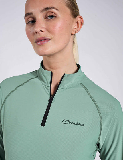 Berghaus 24/7 Tech Long Sleeve Half Zip Tee - Light Terrainimage3- The Sports Edit