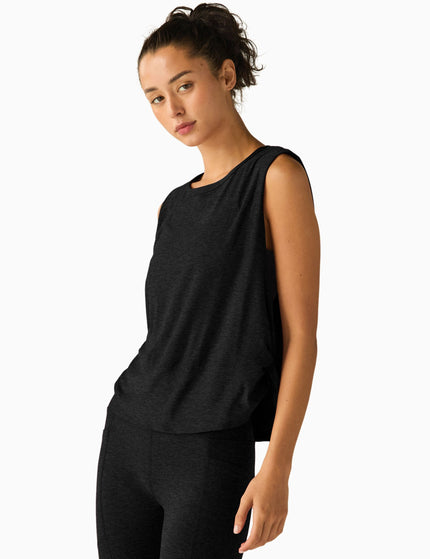 Beyond Yoga Featherweight Side Note Twist Tank - Darkest Nightimage1- The Sports Edit