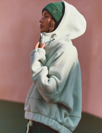 Wild And Free Fleece Pullover - Green Tea