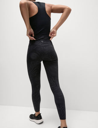 Go Move Reflective Gym Leggings - Black/Silver