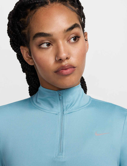 Nike Swift UV 1/4-Zip Running Top - Denim Turquoiseimage3- The Sports Edit