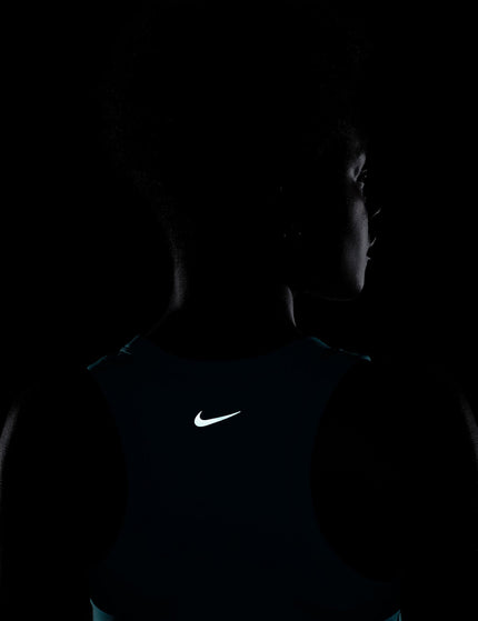 Nike One Fitted Dri-FIT Cropped Tank Top - Dusty Cactus/Blackimage4- The Sports Edit