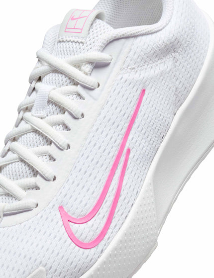 Nike NikeCourt Vapor Lite 2 Shoes - White/Playful Pinkimage3- The Sports Edit
