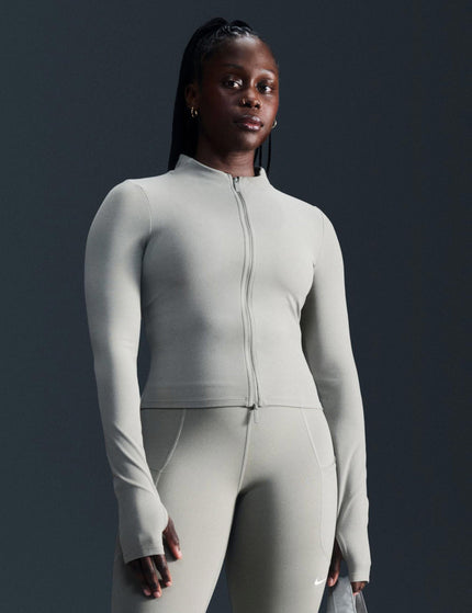 Nike Zenvy Full-Zip Long-Sleeve Top - Light Army/Whiteimage1- The Sports Edit