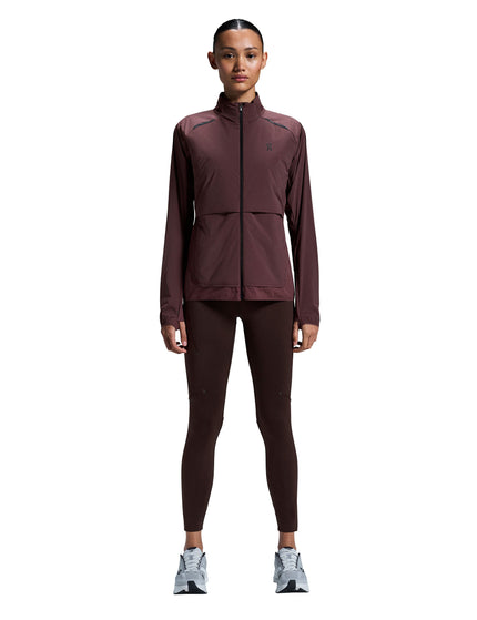 ON Running Weather Jacket Insulated - Mulberryimage6- The Sports Edit