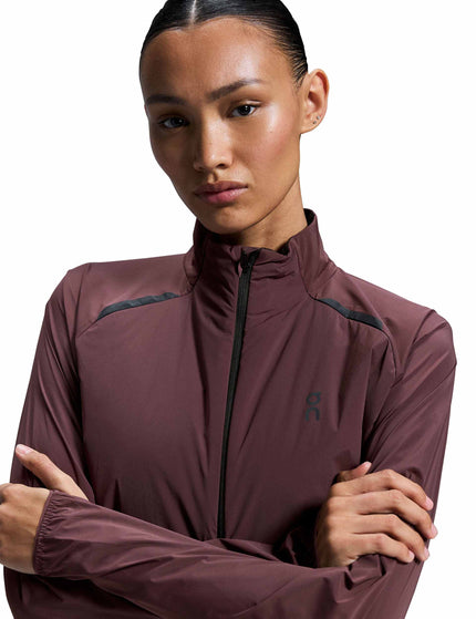 ON Running Weather Jacket Insulated - Mulberryimage2- The Sports Edit