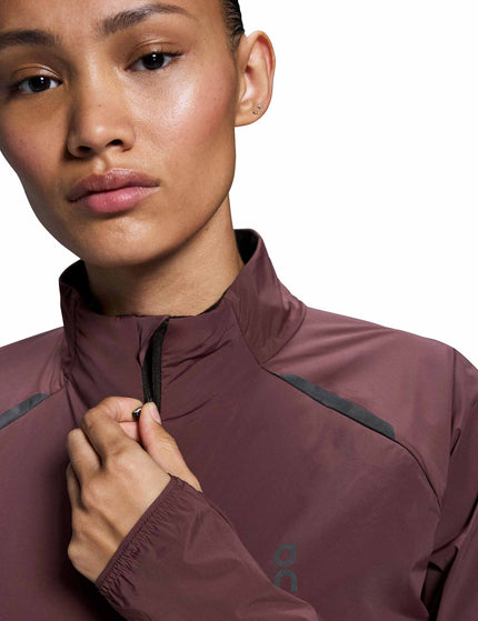 ON Running Weather Jacket Insulated - Mulberryimage4- The Sports Edit