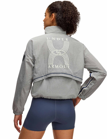 Under Armour Run 96 Jacket - White Quartz/Downpour Greyimage2- The Sports Edit