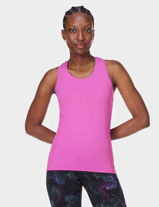 Athlete Seamless Gym Vest - Allium Pink