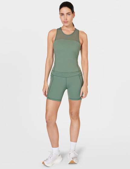 Sweaty Betty Power Aerial Mesh 6" Gym Short - Cool Forest Greenimage3- The Sports Edit