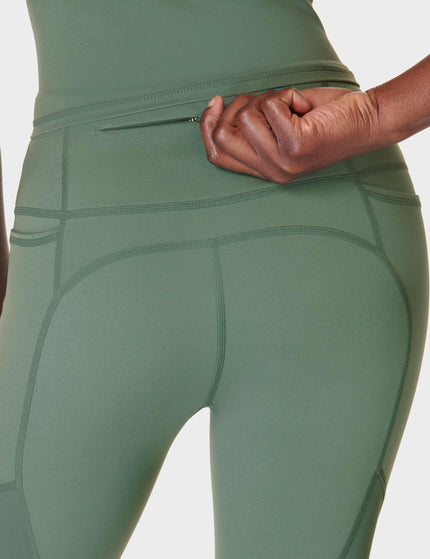 Sweaty Betty Power Aerial Mesh 7/8 Gym Leggings - Cool Forest Greenimage5- The Sports Edit