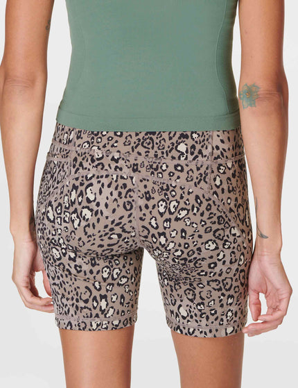Sweaty Betty Power 6" Cycling Shorts - Brown Luxe Leopard Printimage5- The Sports Edit