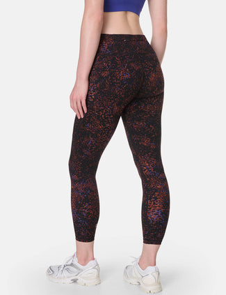 Power 7/8 Gym Leggings - Brown Tortoise Print