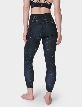 Super Soft 7/8 Yoga Leggings - Blue Tundra Tiger Print