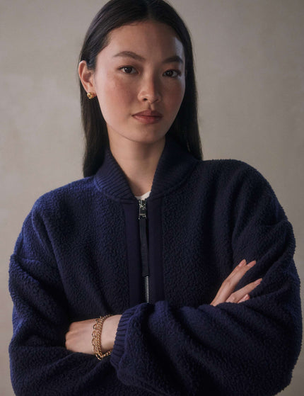 Varley Willmont Patch Pocket Fleece - Evening Blueimage4- The Sports Edit