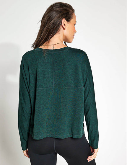 Girlfriend Collective ReSet Long Sleeve Tee - Mossimage2- The Sports Edit