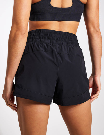 adidas Pacer Stretch-Woven Zipper Pocket Lux Shorts - Blackimage2- The Sports Edit