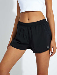 Alo Yoga Stride Running Short Black The Sports Edit