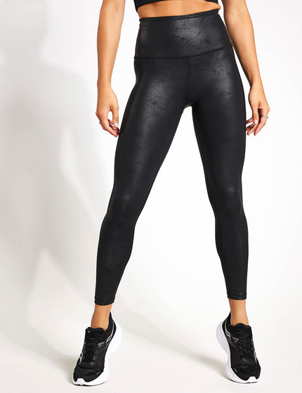Beyond Yoga Leatherette High Waisted Midi Legging - Black Leatherette Foilimage1- The Sports Edit
