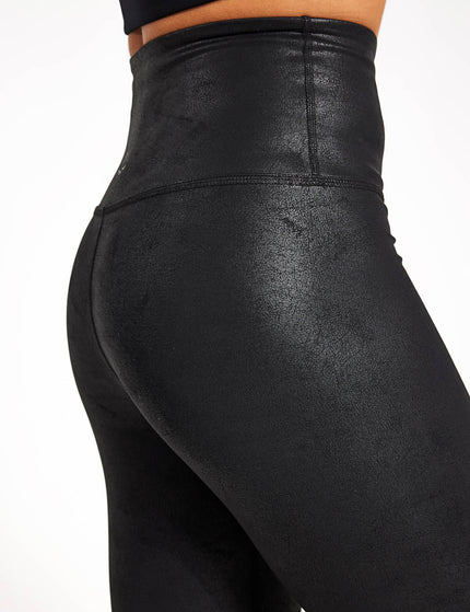 Beyond Yoga Leatherette High Waisted Midi Legging - Black Leatherette Foilimage4- The Sports Edit