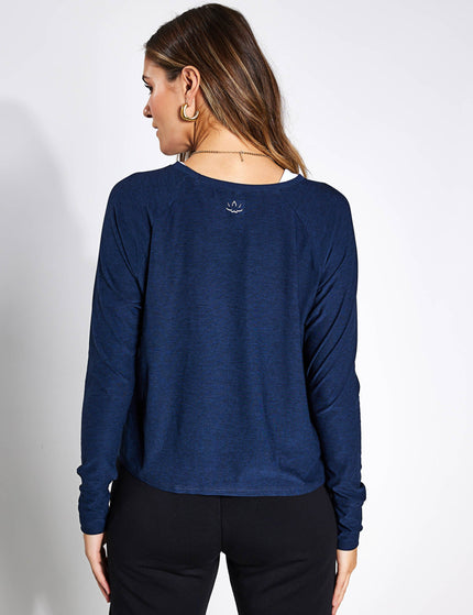 Beyond Yoga Featherweight Daydreamer Pullover - Nocturnal Navyimage2- The Sports Edit