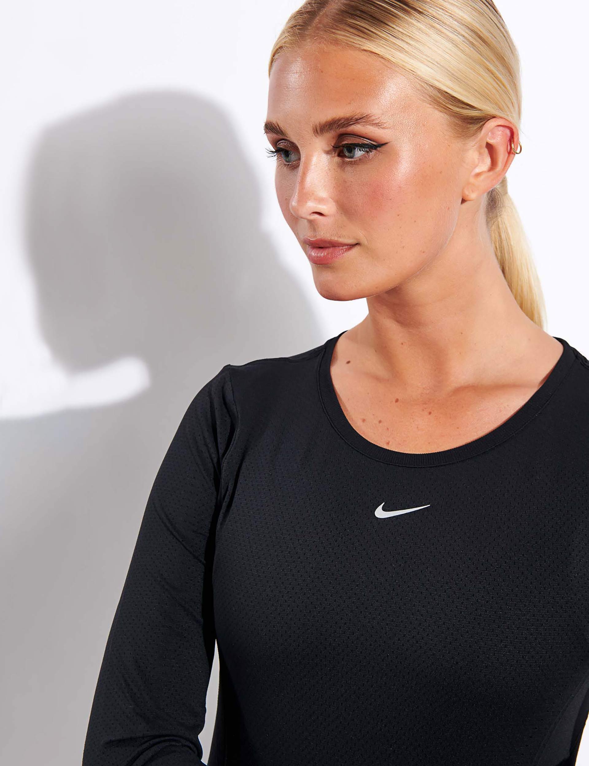 Nike Dri-FIT ADV Long Sleeve Top - Black/Reflective Silverimage4- The Sports Edit