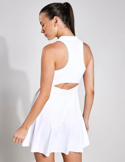 Nike Dri-FIT Advantage Tennis Dress - White/Blackimage2- The Sports Edit