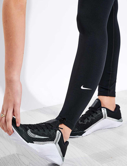 Nike One Leggings - Black/Whiteimage4- The Sports Edit