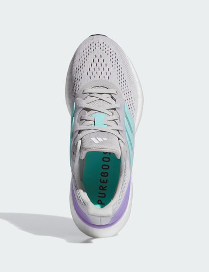 adidas Pureboost 23 Shoes - Grey Two/Flash Aqua/Cloud Whiteimage5- The Sports Edit