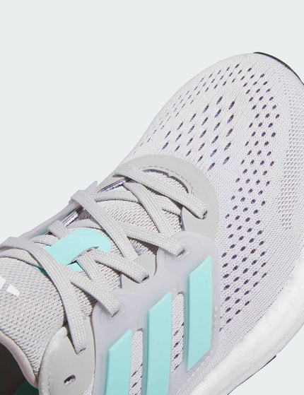 adidas Pureboost 23 Shoes - Grey Two/Flash Aqua/Cloud Whiteimage7- The Sports Edit