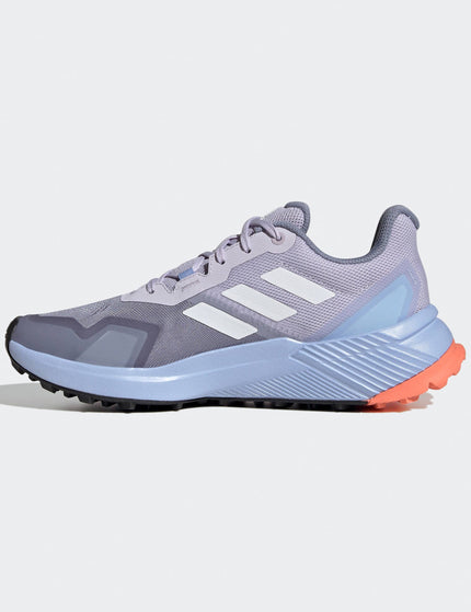 Adidas Terrex Soulstride Trail Running Shoes - Silver Violet/Crystal White/Coral Fusionimage2- The Sports Edit