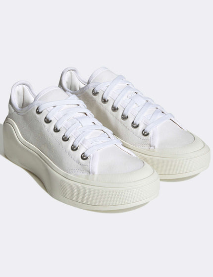 adidas X Stella McCartney Court Shoes - Cloud White/Off Whiteimage3- The Sports Edit
