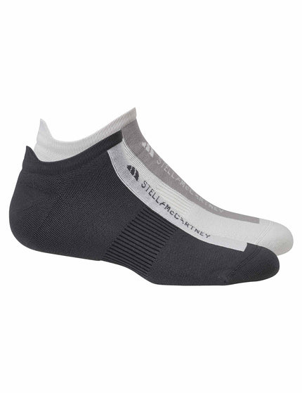 adidas X Stella McCartney Low Socks (2 Pair Pack) - Utility Black/Chalk Pearl/Dove Greyimage1- The Sports Edit