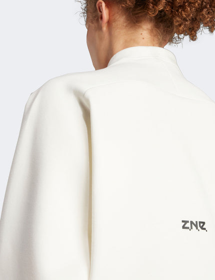 adidas Z.N.E. Quarter-Zip Track Jacket - Off Whiteimage3- The Sports Edit