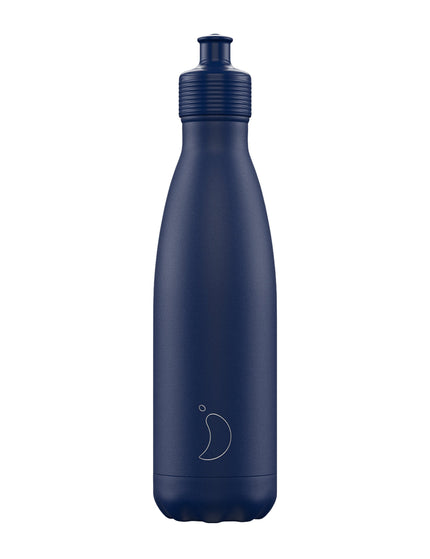 Chilly's Sports Water Bottle 500ml - Matte Blueimage1- The Sports Edit