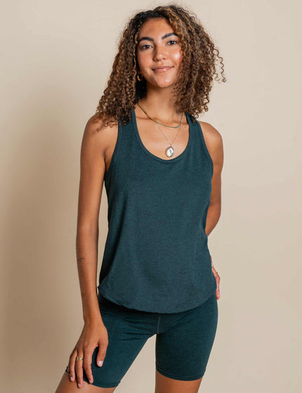Girlfriend Collective ReSet Relaxed Tank - Mossimage5- The Sports Edit