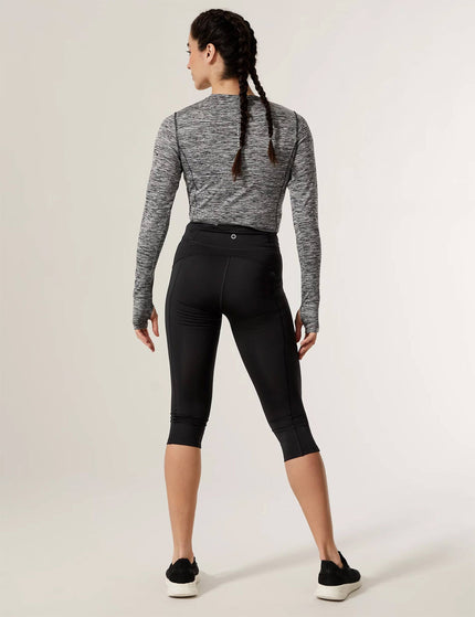 Goodmove Go Move Cropped Gym Leggings - Blackimage2- The Sports Edit