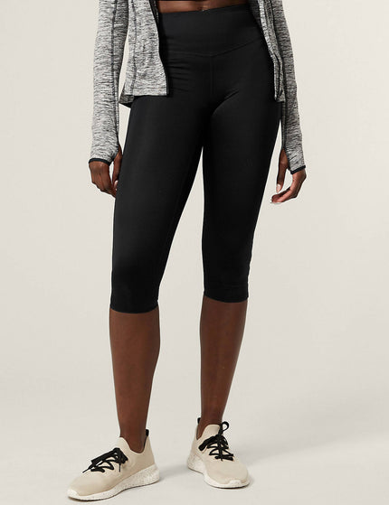 Goodmove Go Train High Waisted Cropped Gym Leggings - Blackimage1- The Sports Edit